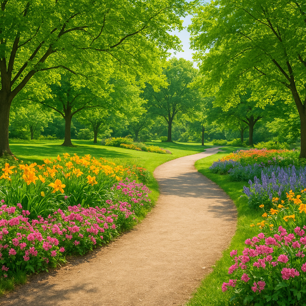 자연과 함께하는 공원 산책의 즐거움